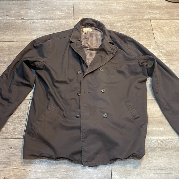 The Territory Ahead double-breasted flannel-lined gray Cotton jacket XXL - Picture 1 of 7